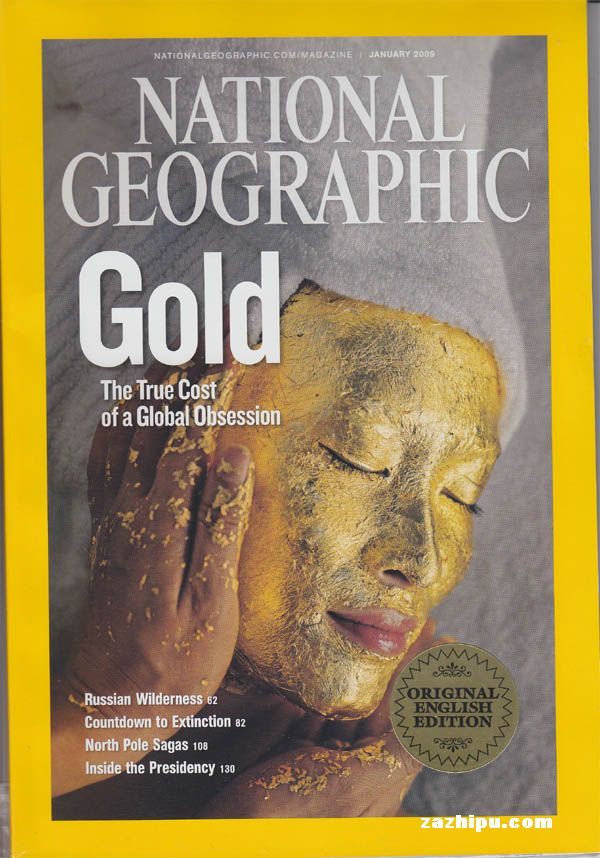 美国国家地理英文版2009年1月封面图片-杂志
