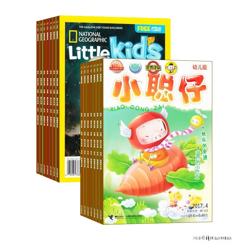 美国国家地理幼儿版+小聪仔幼儿版(1年共12期)(杂志订阅)