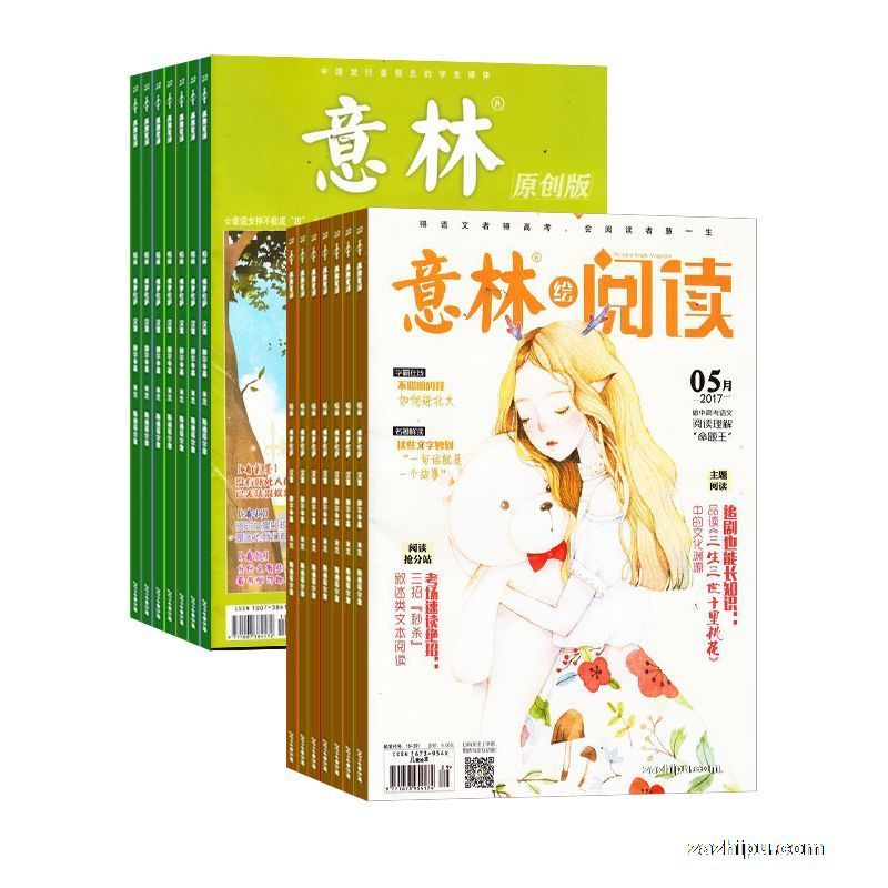 意林绘阅读(1年共12期)+意林原创版(1年共12期)两刊组合订阅(杂志订阅)