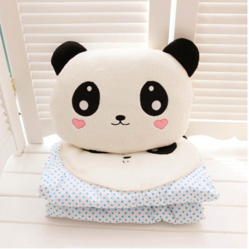 可爱熊猫抱枕空调杂志订阅