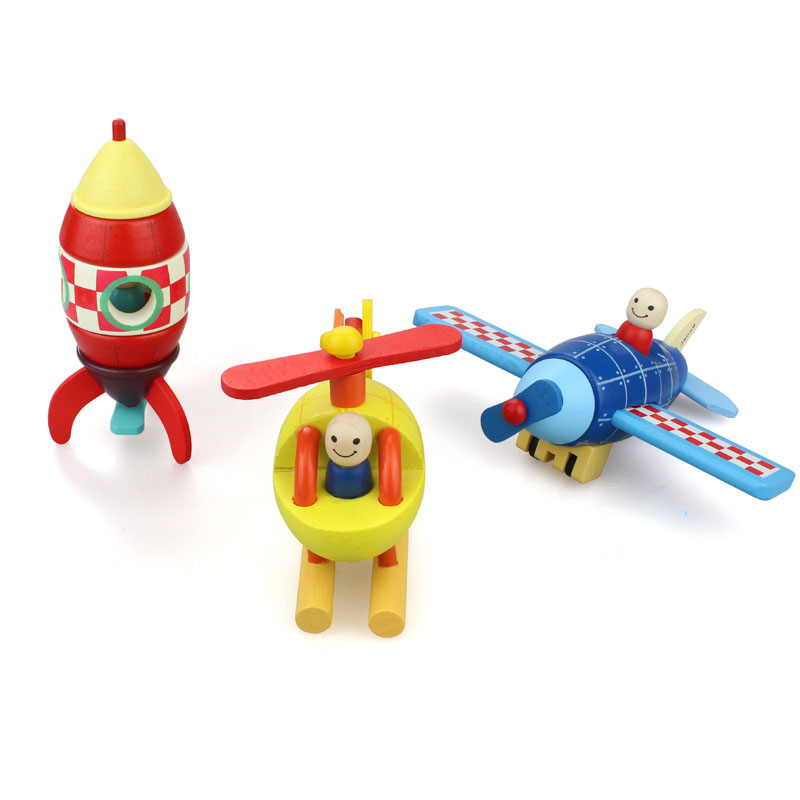 益智飞行器磁性拼装玩具(三选一)
