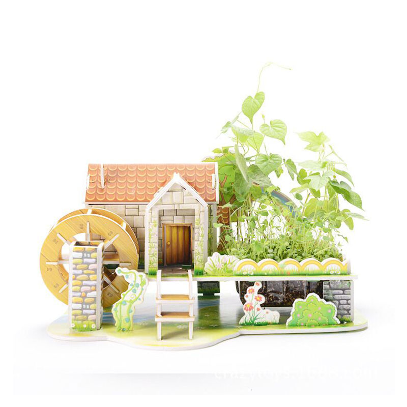 亲子小农庄立体种植拼图