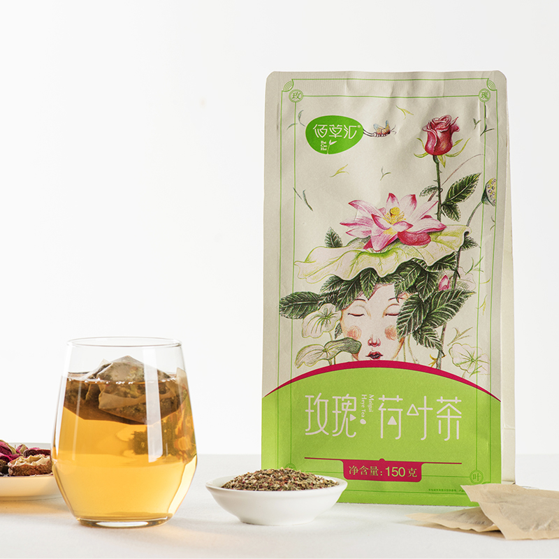 玫瑰荷叶茶