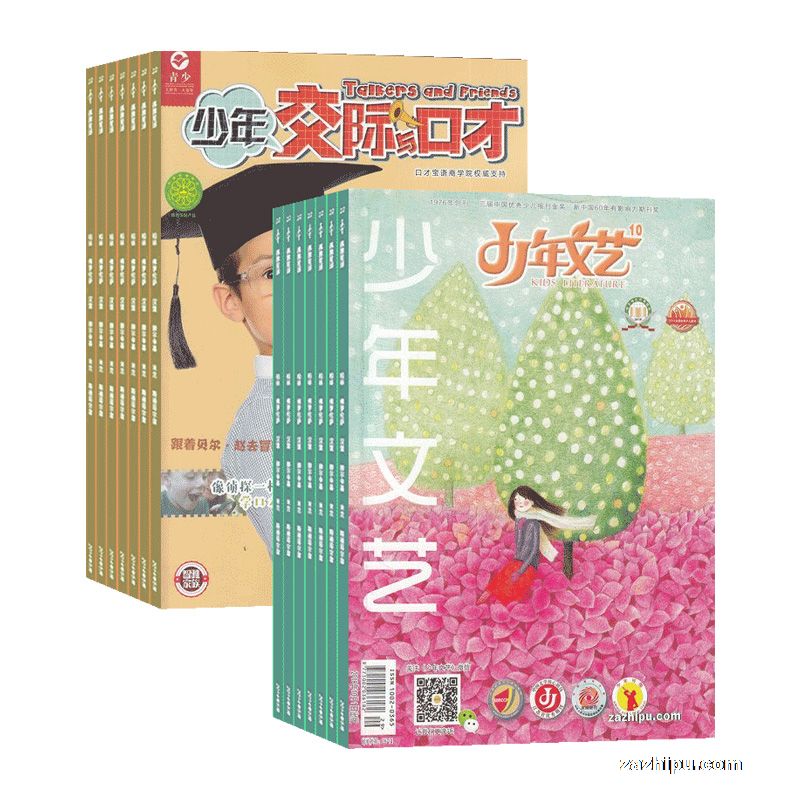 少年交际与口才(1年共12期)+少年文艺(江苏)(1年共12期)组合订阅