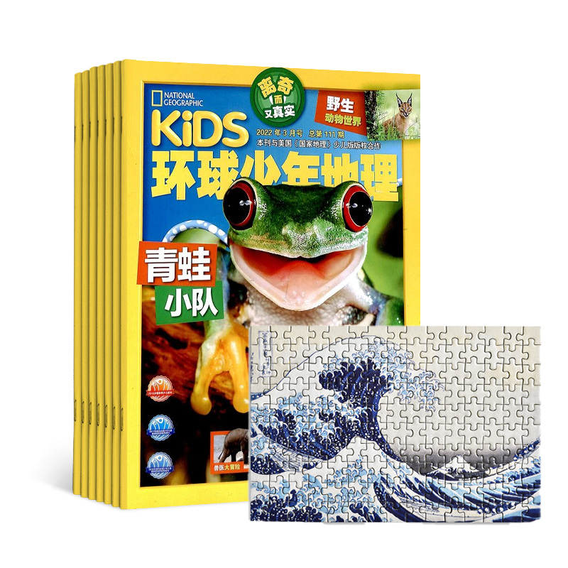 环球少年地理(1年共12期)+大英博物馆创意益智拼图随机款