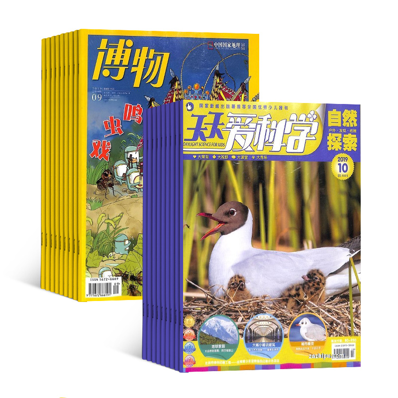 博物(1年共12期)+天天爱科学(1年共12期)(杂志订阅)